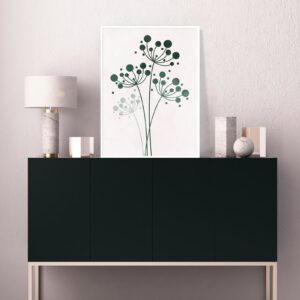 Quadro - Uillian Rius - Geométrico Minimalista Flowers 19C