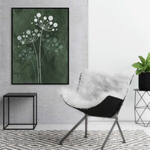 Quadro - Uillian Rius - Geométrico Minimalista Flowers 19D