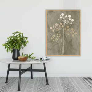 Quadro - Uillian Rius - Geométrico Minimalista Flowers 19E