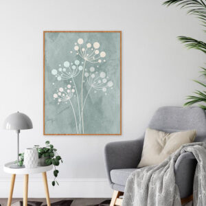 Quadro - Uillian Rius - Geométrico Minimalista Flowers 19F