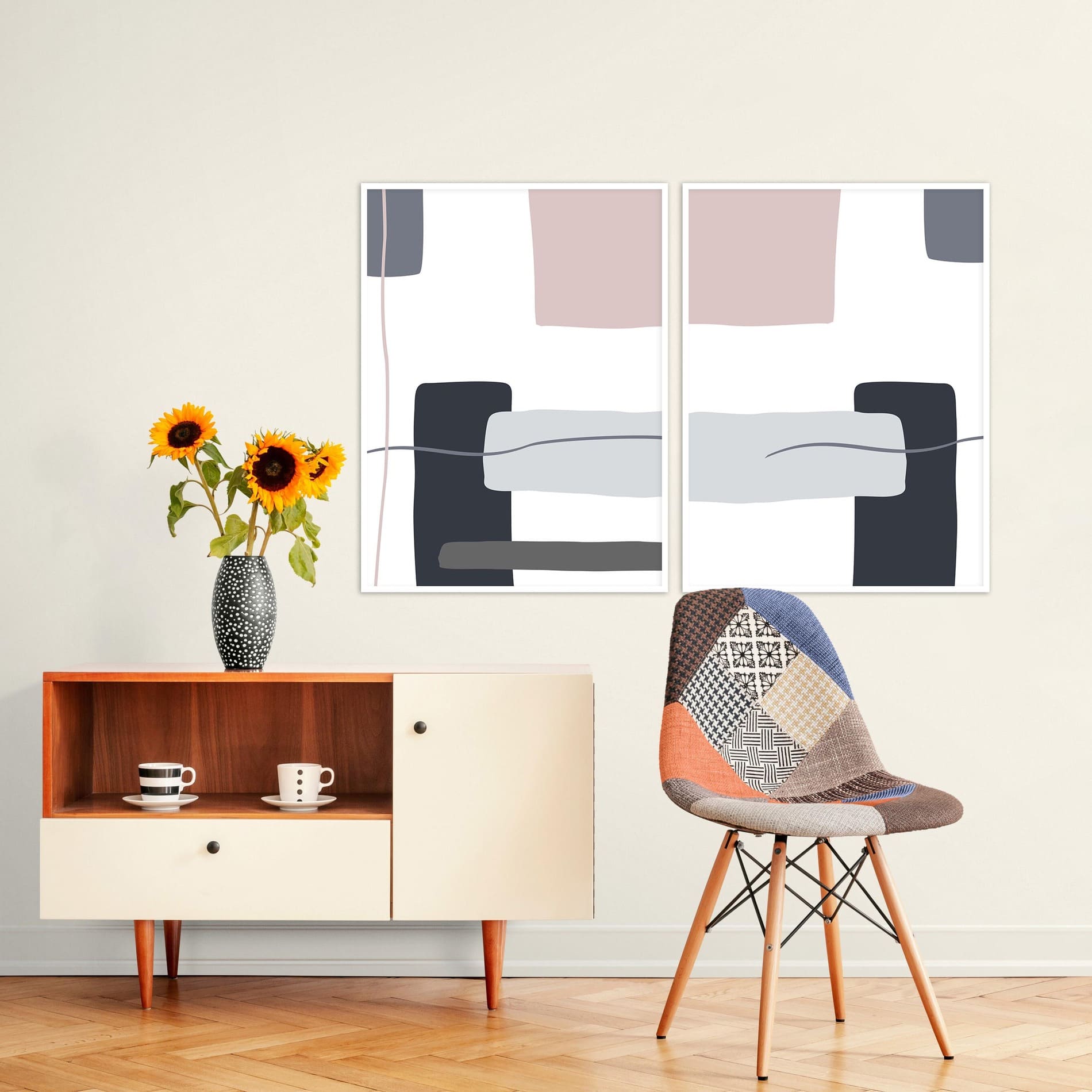 Dupla de Quadros - Minimalista Color 01B e 01C - Imagem 3