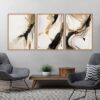 Trio de Quadros - Abstract Wabi Sabi 15A, 42A e 45A - Imagem 2