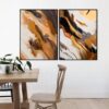 Dupla de Quadros - Abstract Wabi Sabi 19A e 20A - Imagem 4