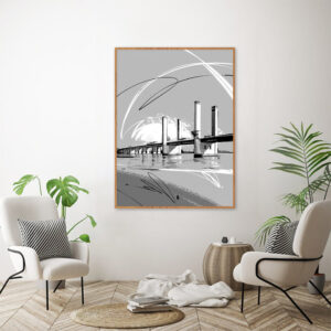 Quadro - Stefan Von Der Heyde - Ponte Móvel Do Guaíba PB