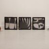 Trio de Quadros - Porte Alto 1, 2 e 3