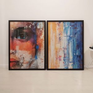Dupla de Quadros - Expressiva e Multicolor