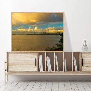 Quadro - Alexandry Mazoni - Entardecer Dourado