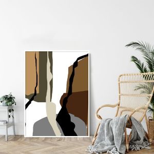 Quadro - Danilo Sbindio - Traços Marrons 1