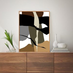 Quadro - Danilo Sbindio - Traços Marrons 4