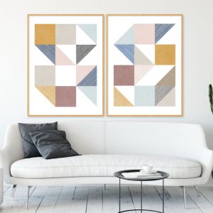 Dupla de Quadros - Geometric 1 E 2