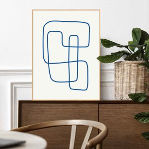 Quadro - Caio Loures - Organic Line Blue