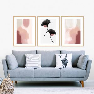 Trio de Quadros - Flor Leque 4 E Rose Touch 1 E 2