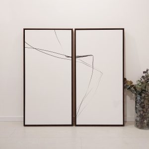Dupla de Quadros - Minimal Black Lines 03
