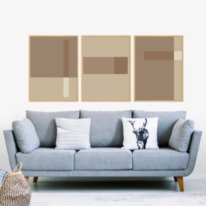 Trio de Quadros - Neutral 1 2 E 3