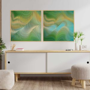 Dupla de Quadros - Cool Waves 1 E 2