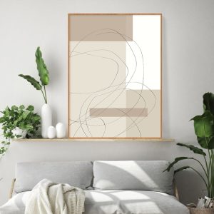 Quadro - Di Quadri - Brown Line Drawing
