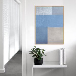 Quadro - Di Quadri - Geométrico Azul 01