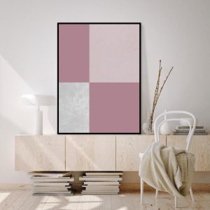 Quadro - Di Quadri - Geométrico Pink 02