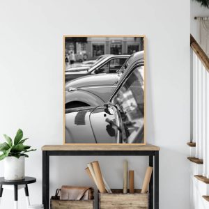 Quadro - Michel Fraitag - Carros Antigos E Chaminés 1