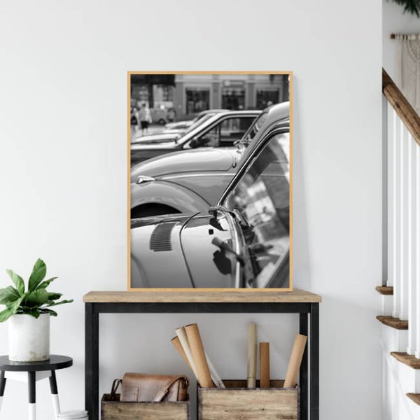 Quadro - Michel Fraitag - Carros Antigos E Chaminés 1