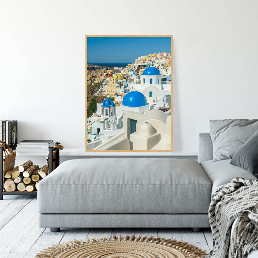 Quadro - Michel Fraitag - Santorini Em Três Cores 1