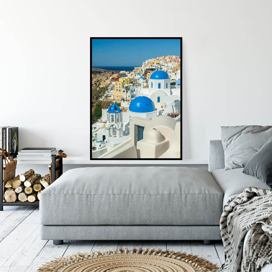 Quadro - Michel Fraitag - Santorini Em Três Cores 1 - Imagem 4