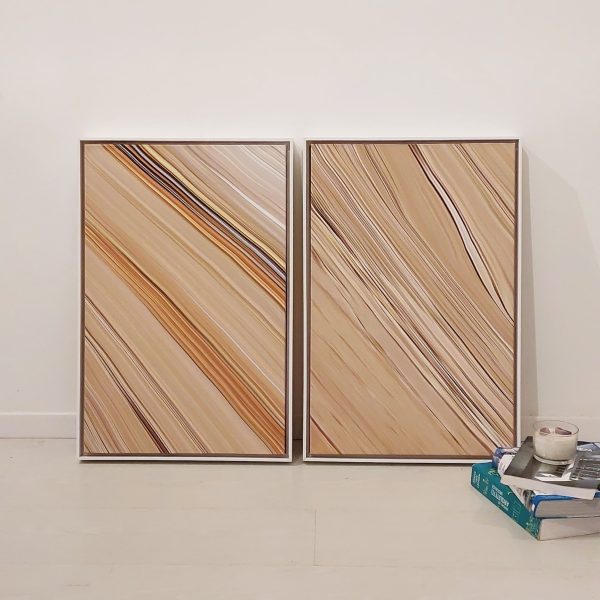 Dupla de Quadros - Marble Texture