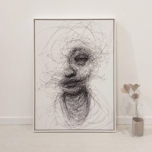 Quadro - Di Quadri - Rosto em linhas continuas