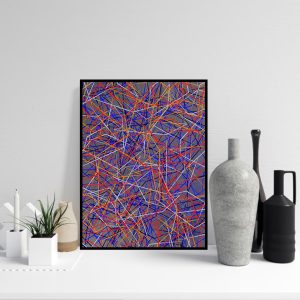 Quadro - Lillian Bessa - Azul 5