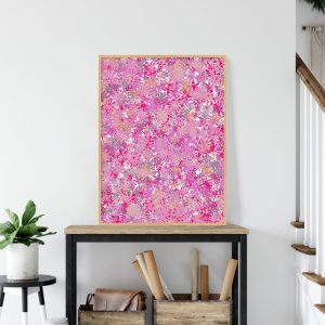 Quadro - Lillian Bessa - Ilustração Rosa