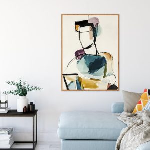 Quadro - Antônia Pereira - Azul Rosa E Saudade