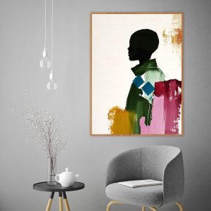 Quadro - Antônia Pereira - Cabeça Sobre Tintas