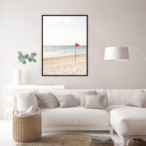 Quadro - Michel Fraitag - Uma Bandeira Vermelha Na Praia