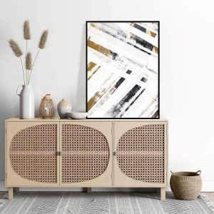 Quadro - Pati Costa - Bs Ocre E Preto 01