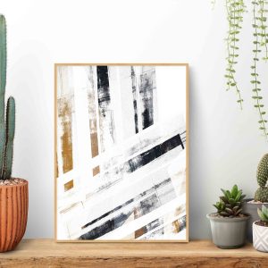 Quadro - Pati Costa - Bs Ocre E Preto 02