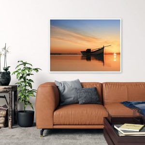 Quadro - Wagner Marroni - Barco Ao Nascer Do Sol