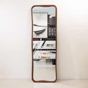 Espelho Orgânico de Madeira Natural