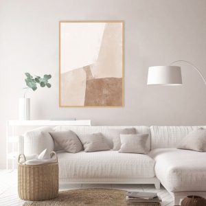 Quadro - Rachel Moya - Abstract Brown Layers N 01
