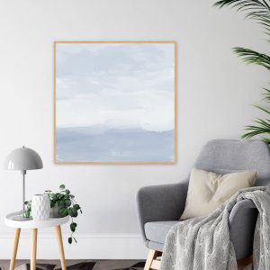 Quadro - Rachel Moya - Abstrato Blue Quadrado