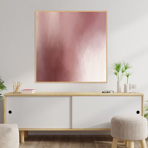 Quadro - Rachel Moya - Abstrato Bordô Quadrado N 02