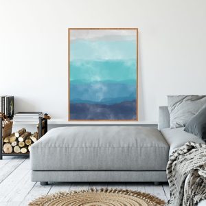 Quadro - Rachel Moya - Aquarela Azul