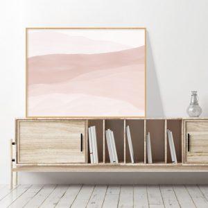 Quadro - Rachel Moya - Aquarela Tons De Rosa