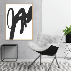 Quadro - Rachel Moya - Black Strokes N 01