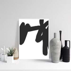 Quadro - Rachel Moya - Black Strokes N 03