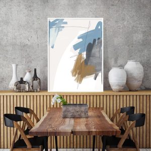 Quadro - Rachel Moya - Blue And Brown Strokes N 02