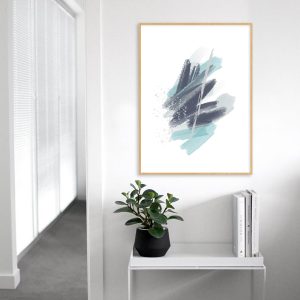 Quadro - Rachel Moya - Blue Strokes Minimal