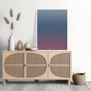 Quadro - Rachel Moya - Degradê Azul e Amora Díptico N 01