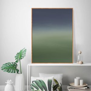 Quadro - Rachel Moya - Degradê Azul e Verde Díptico N 02