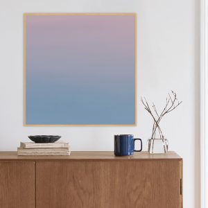 Quadro - Rachel Moya - Degradê Azul e Rosa Quadrado