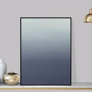 Quadro - Rachel Moya - Degradê Azul Sereno Díptico N 01